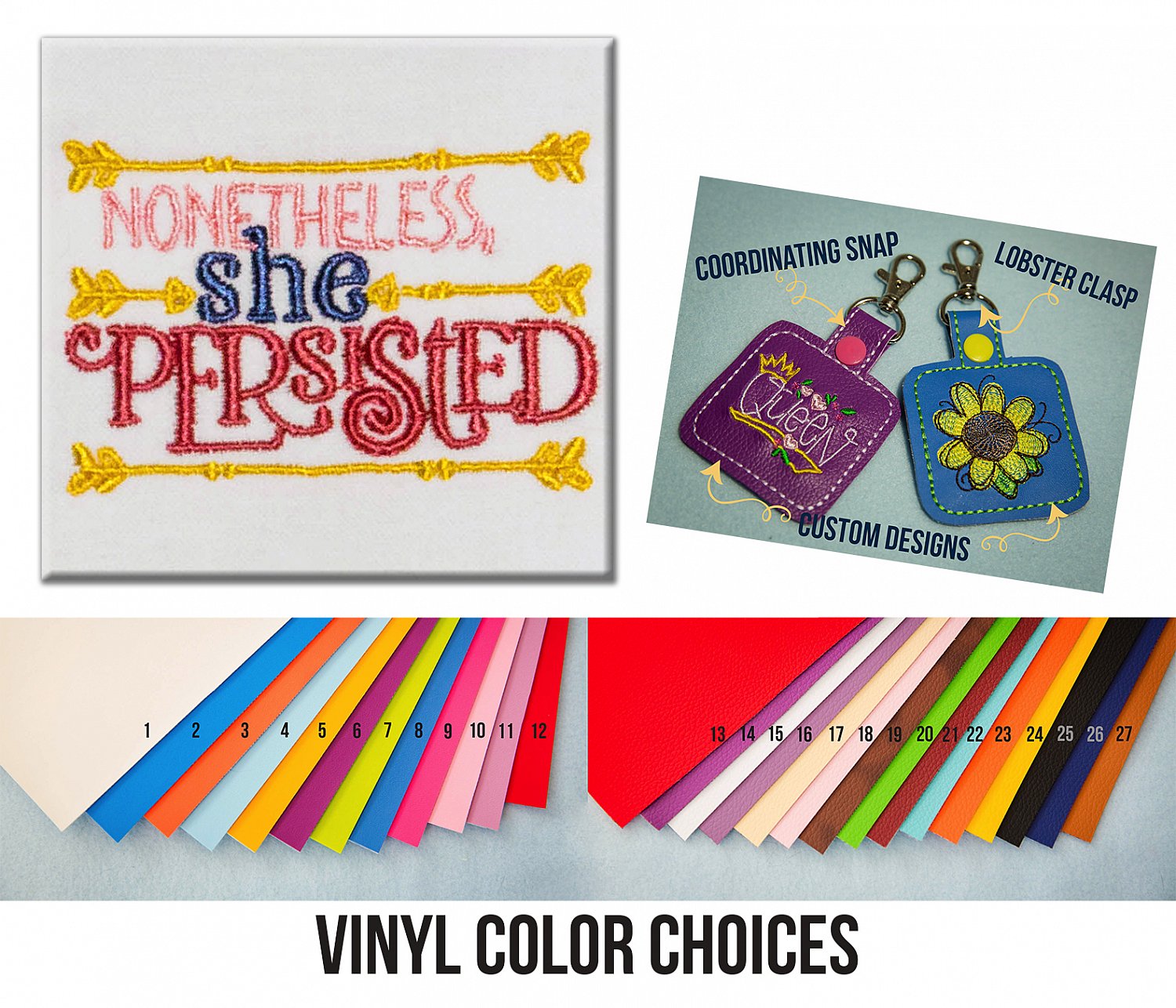 Inspirational Quotes Key Fobs | She_Persisted.jpg